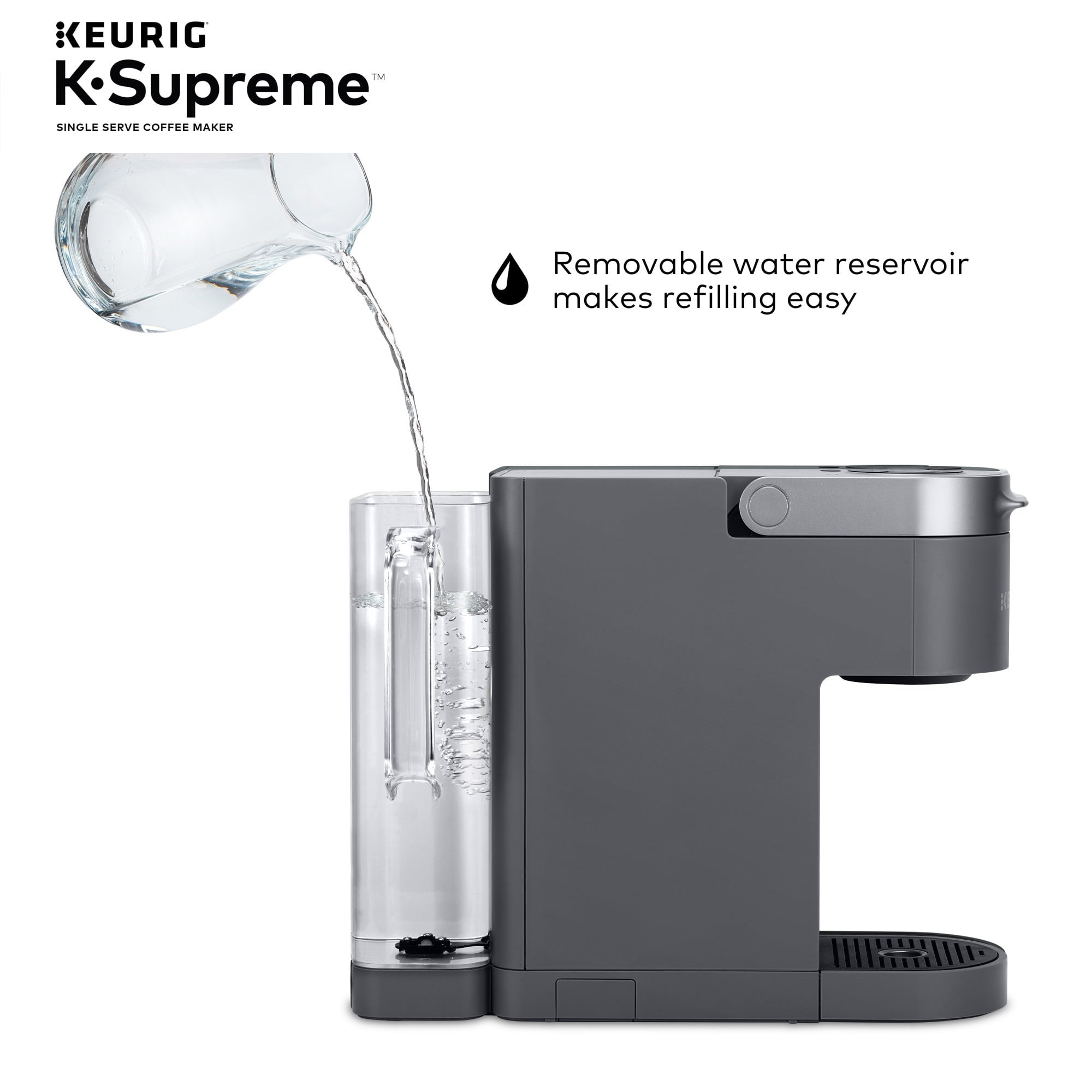 Keurig K-Supreme Single-Serve K-Cup Pod Coffee Maker, Black