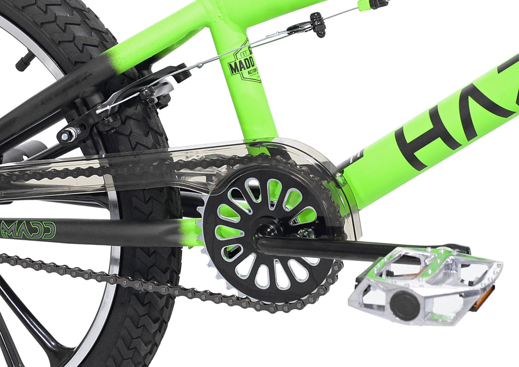 Kent Bicycle Maddgear 20" Hazard Mag Wheel Boy's BMX Child Bike, Green and Black