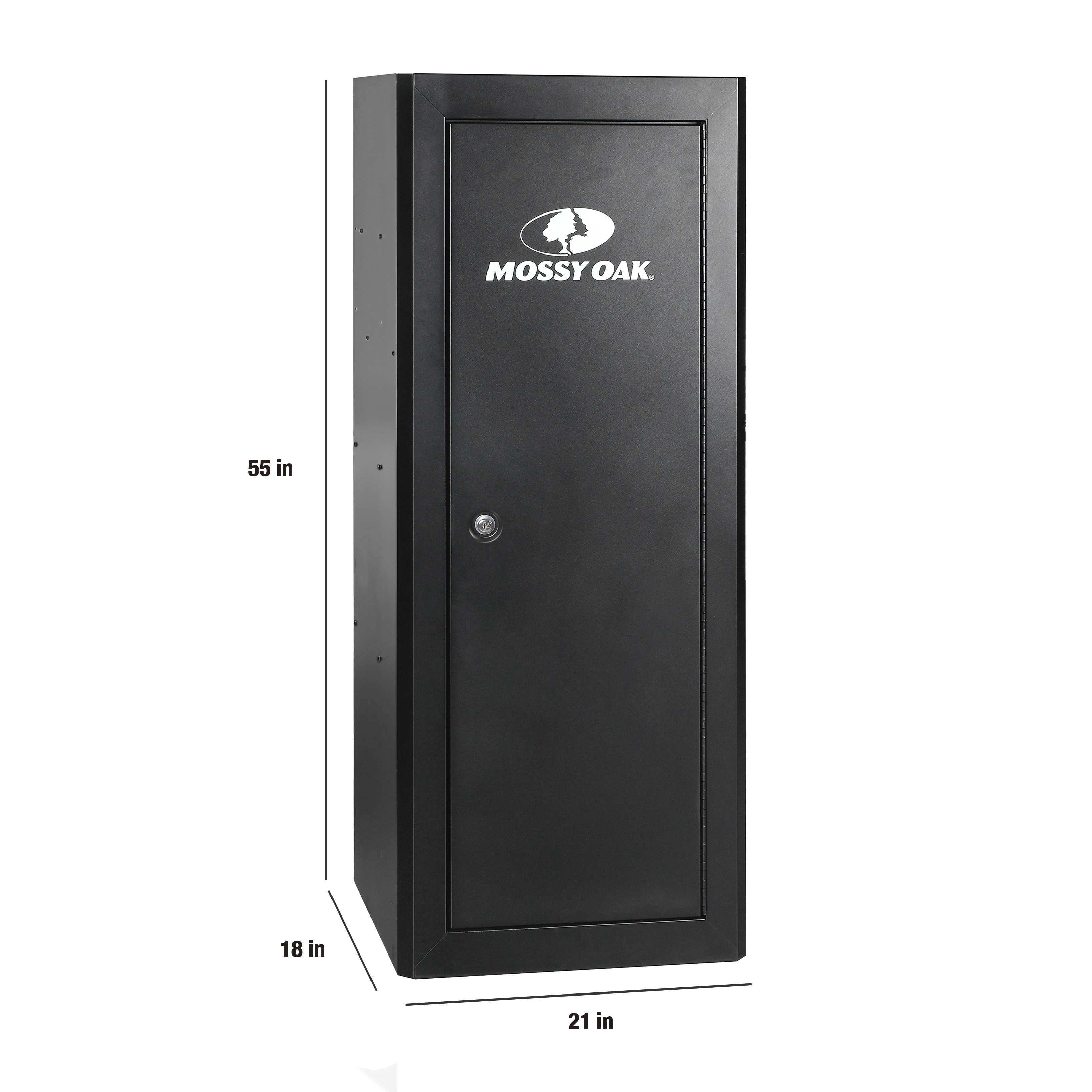 Mossy Oak 18 Gun Security Cabinet, 21 in. x 18 in. x 55 in., Black