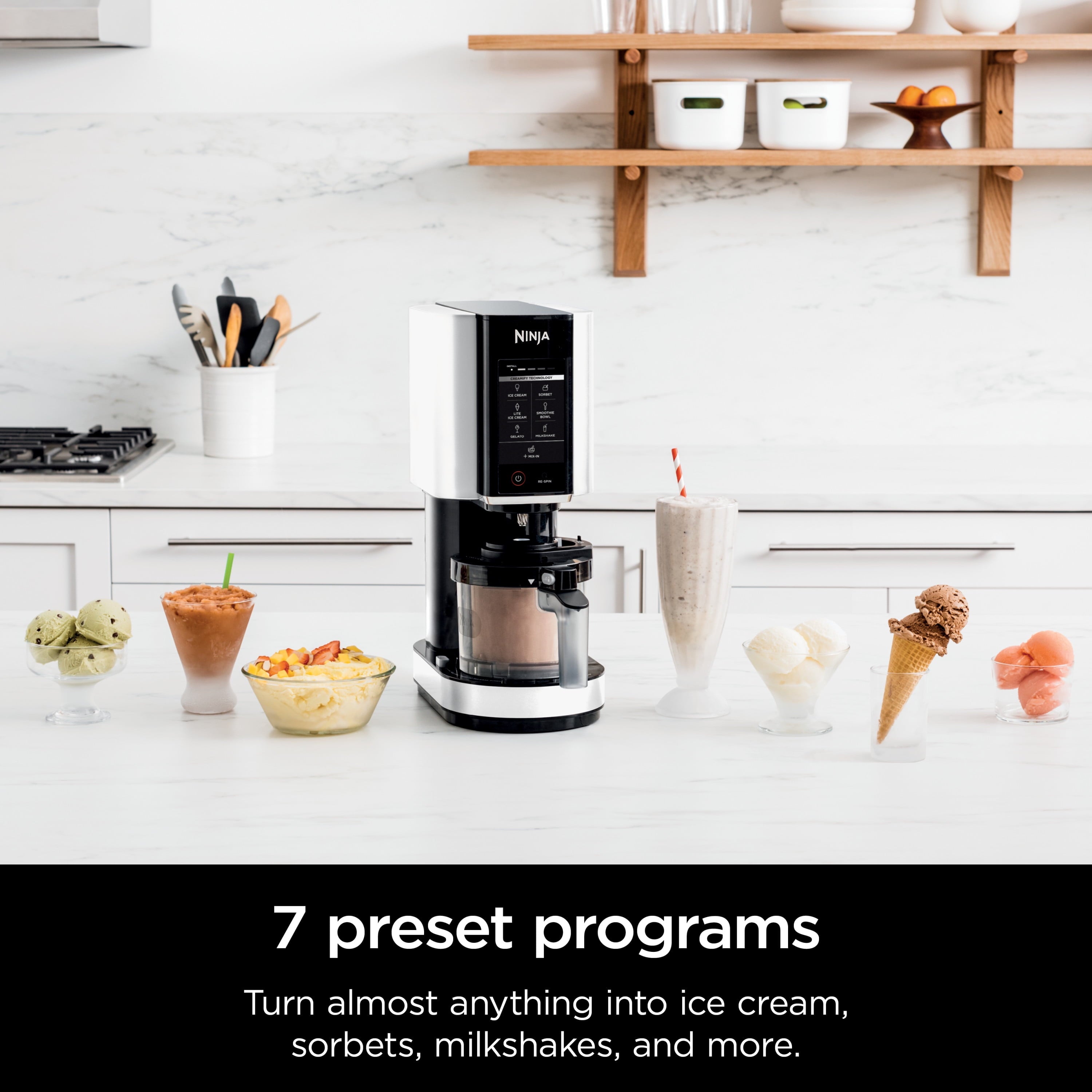 Ninja™ CREAMi™, Ice Cream Maker, 7 One-Touch Programs, Blue - NC301NV