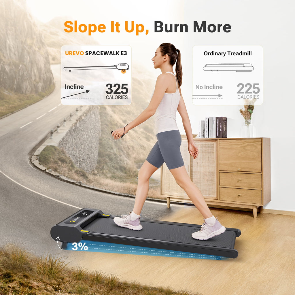Walking Pad 2 in 1 Under Desk Treadmill with Remote Control Mini Portable Treadmill for Home Office