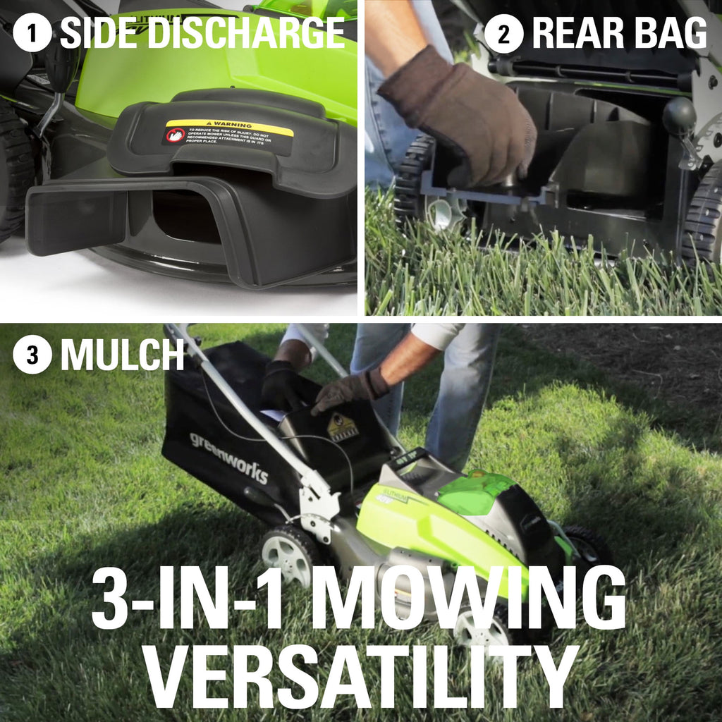 Greenworks 40V 19" Brushless Walk-Behind Lawn Mower with 4.0 Ah Battery & Charger 2524902