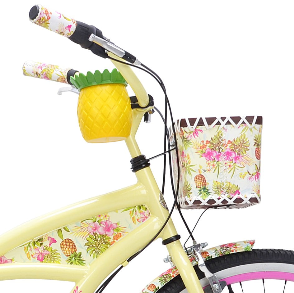 Kent 26" Margaritaville Women's 3-Speed Cruiser Bike, Yellow