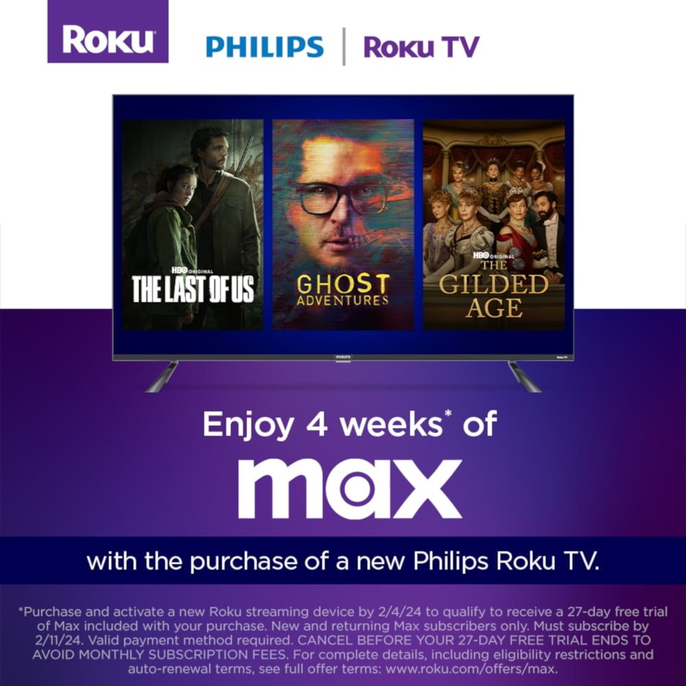 Philips 32" Class HD (720P) Smart Roku Borderless LED TV (32PFL6452/F7)