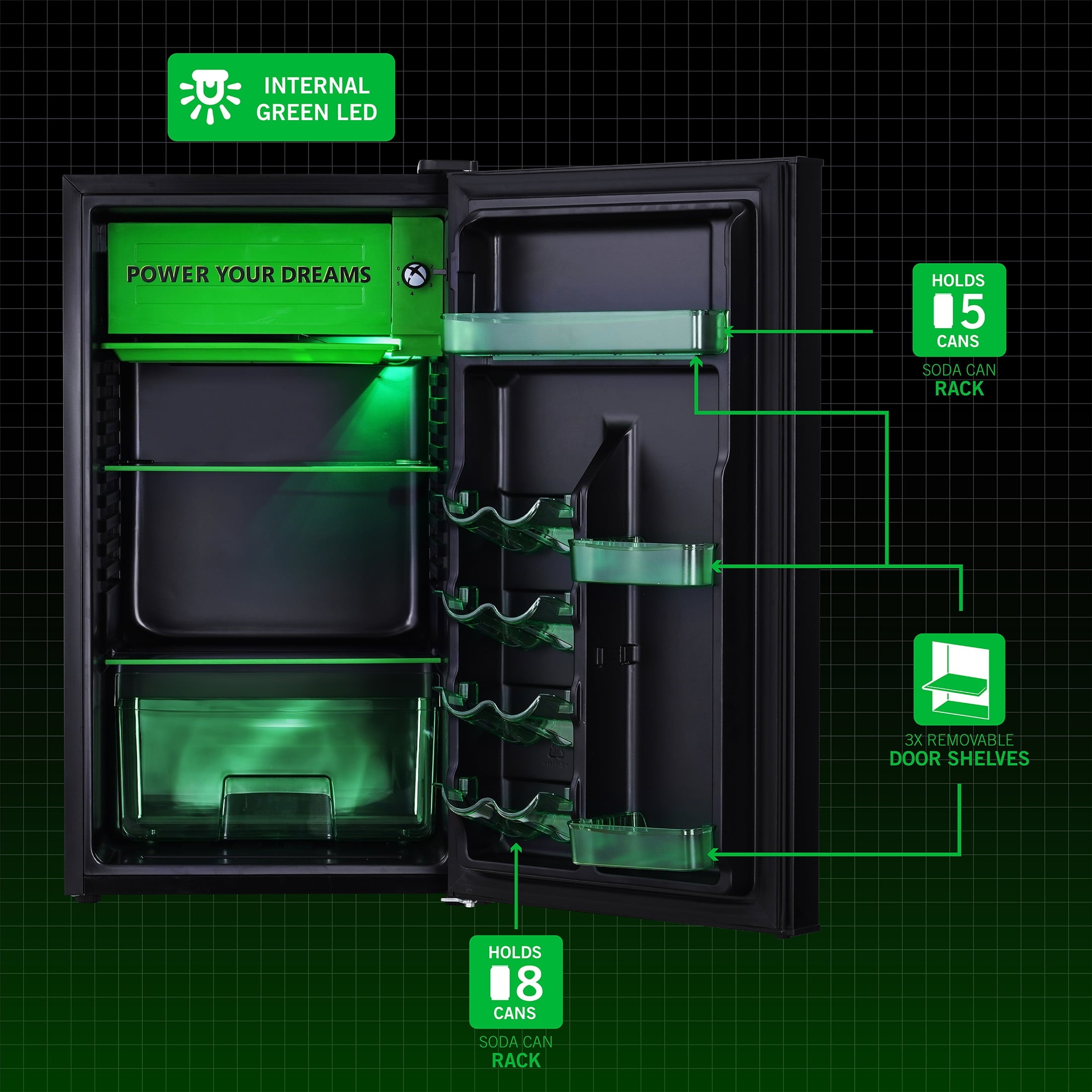 XBOX 3.2CF 1D FRIDGE