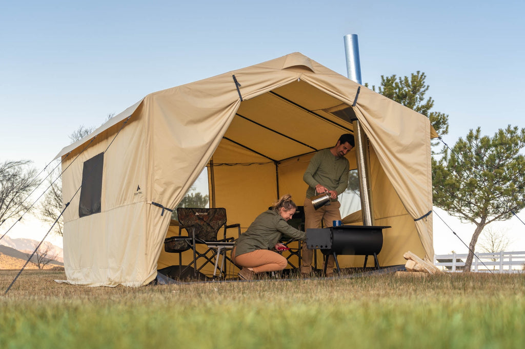 Ozark Trail 6-Person North Fork 12' x 10' Outdoor Wall Tent, with Stove Jack