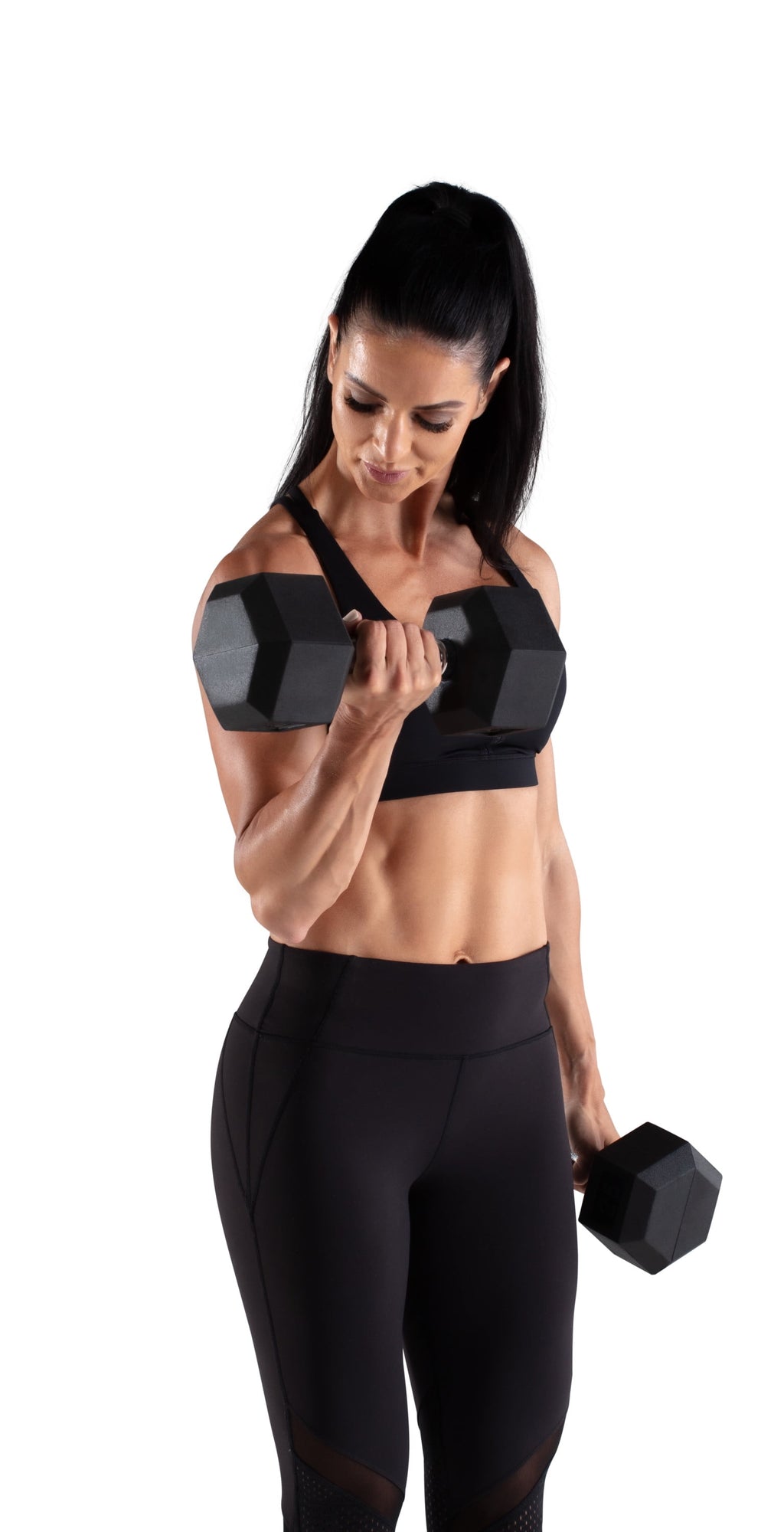 Weider, 25lb Rubber Hex Dumbbell, Single