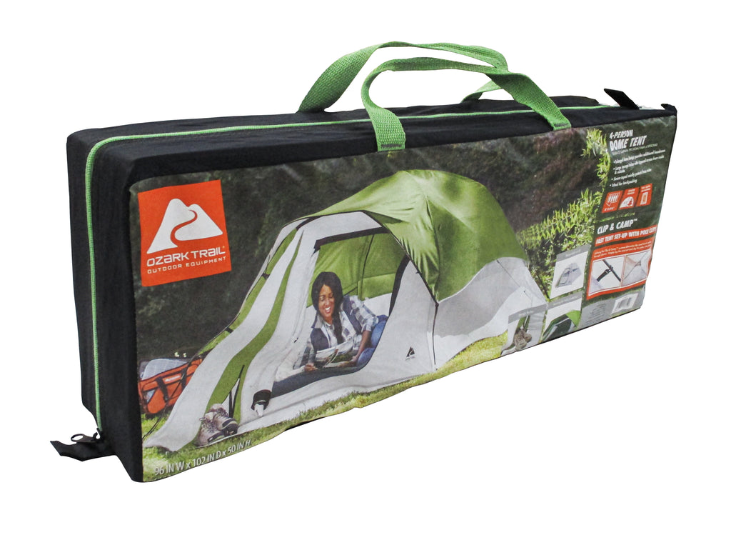 Ozark Trail, 8' x 8.5'x 50" 4-Person Clip & Camp Dome Tent