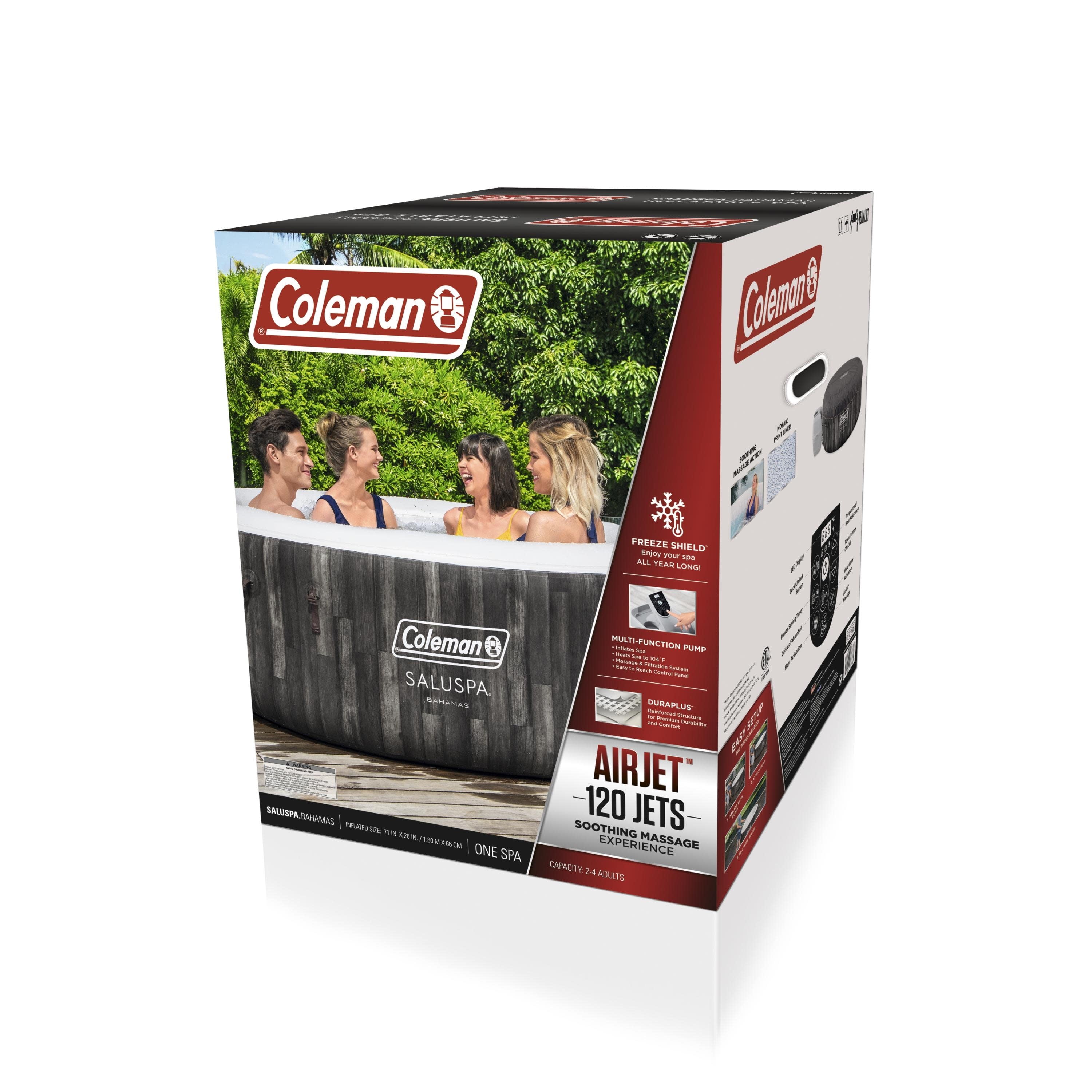 Coleman 71" x 26" Bahamas AirJet Spa Outdoor Inflatable Hot Tub