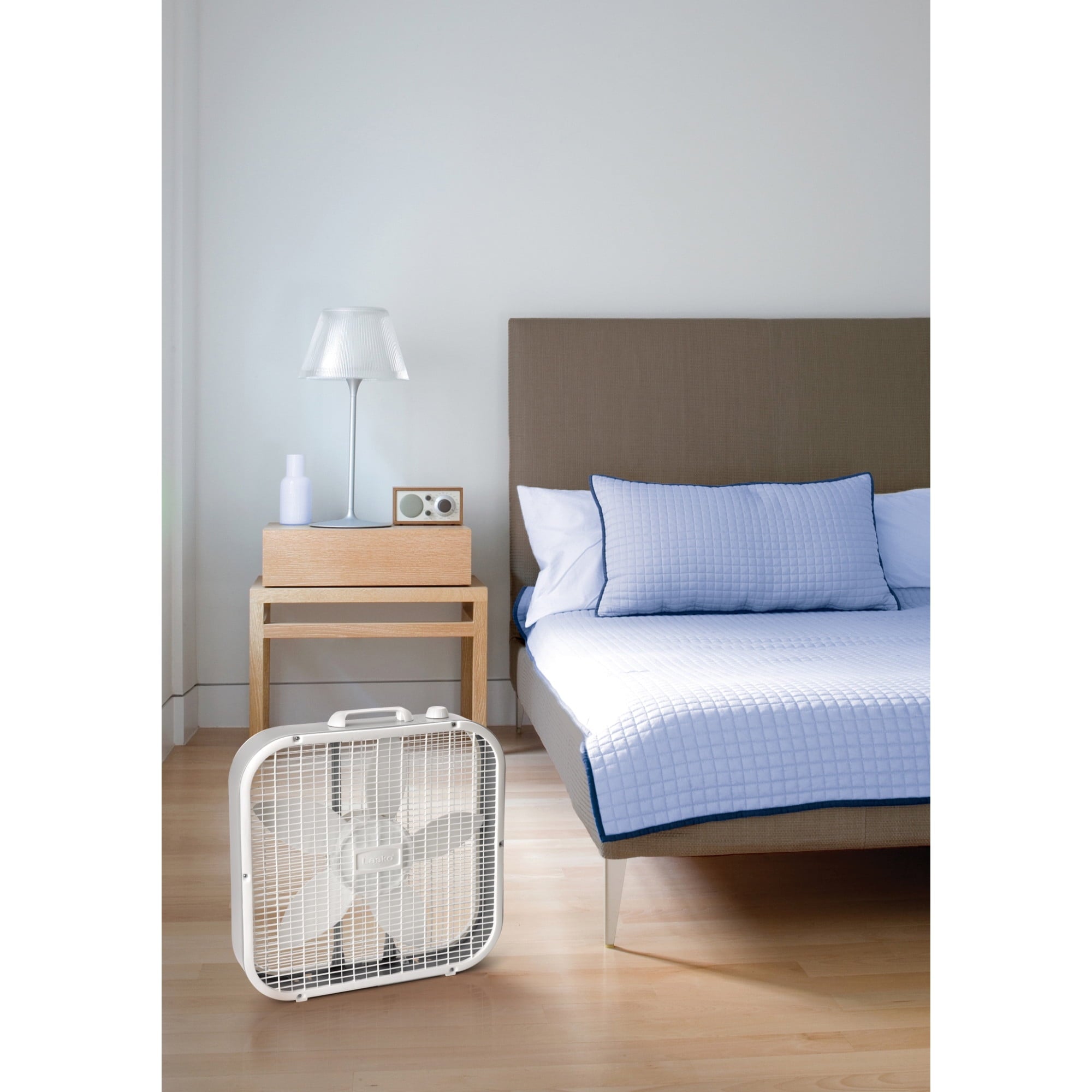 Lasko 20" Cool Colors 3-Speed Box Fan with Weather-Resistant Motor, Blue, 22.5" High, B20310, New