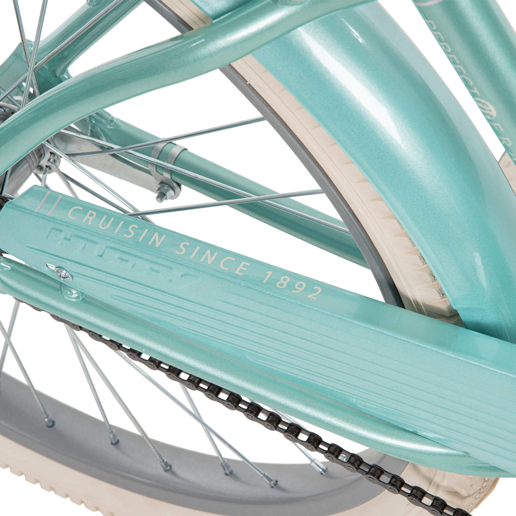Huffy 26" Nel Lusso Classic Cruiser Bike with Perfect Fit Frame, Women's, Ages 13" Years, Light Blue