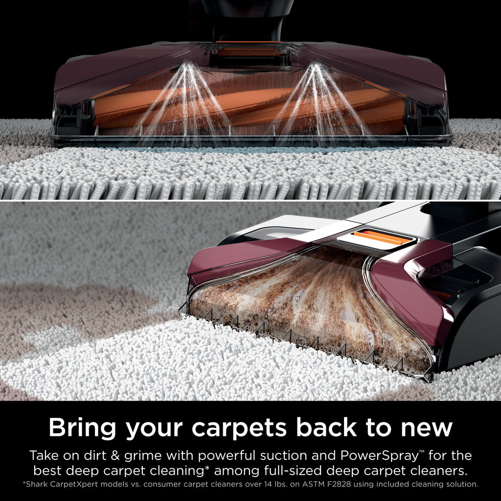 Shark CarpetXpert Upright Carpet & Upholstery Cleaner, Built-In Spot & Stain Eliminator, Carpet Shampooer, EX150, Magenta