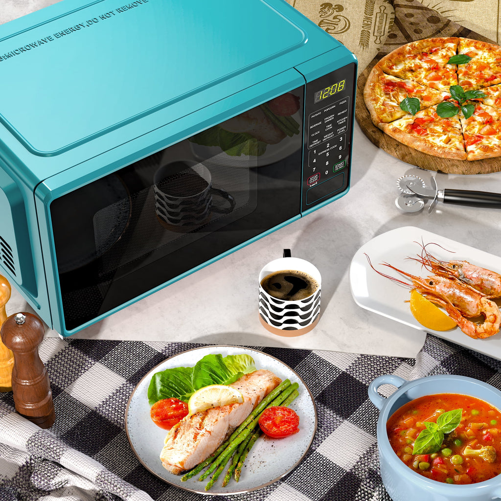 Mainstays 0.7 Cu ft Countertop Microwave Oven, 700 Watts, Black, New