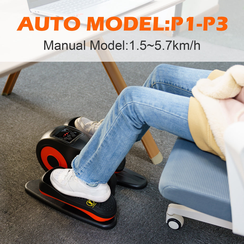 PROHIKER Under Desk Elliptical Machine for Home, Under Desk Bike Pedal Exerciser Electric Seated Elliptical, Compact Portable Elliptical Ellipse Leg Exerciser for Home, Blue