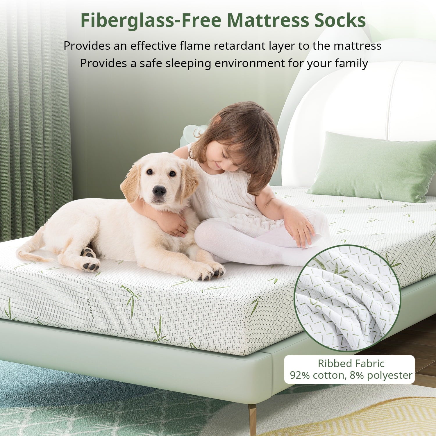 Twin Mattress, 6 inch Memory Foam Mattress Bed in a Box, with Green Tea Cooling Gel, Made in USA, Child