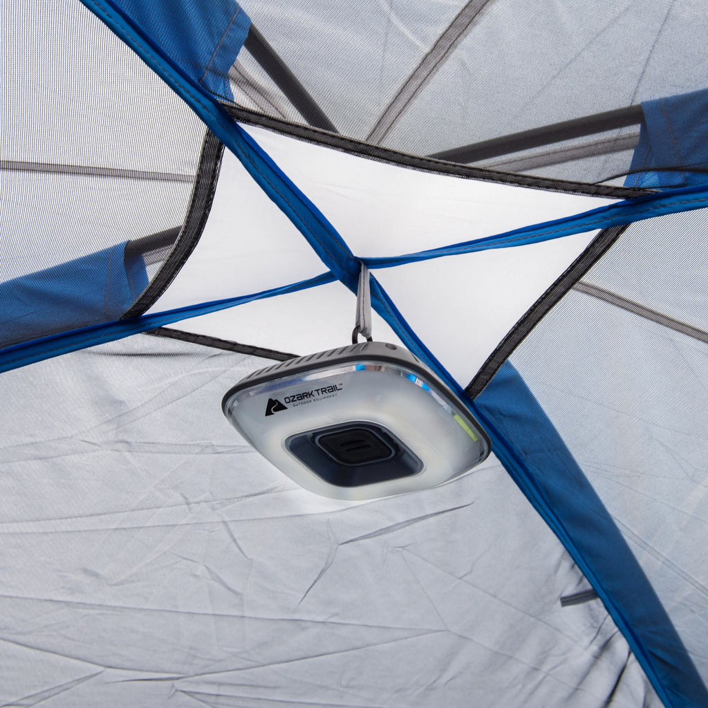 Ozark Trail 16-Person 3-Room Family Cabin Tent, with 3 Entrances