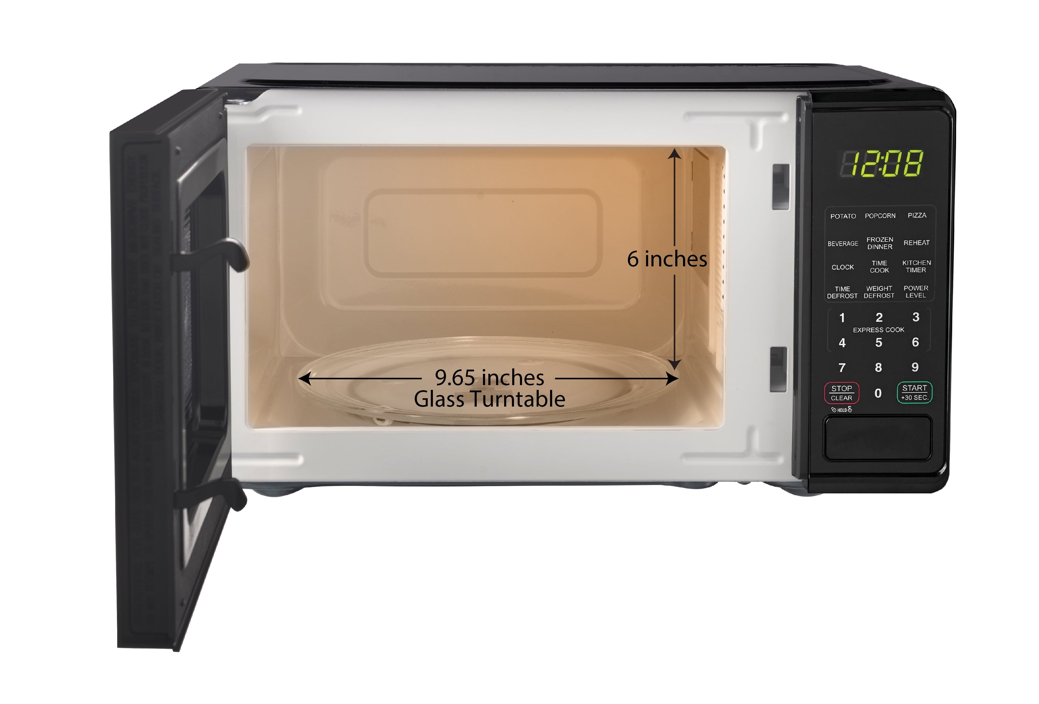 Mainstays 0.7 cu. ft. Countertop Microwave Oven, 700 Watts, White, New