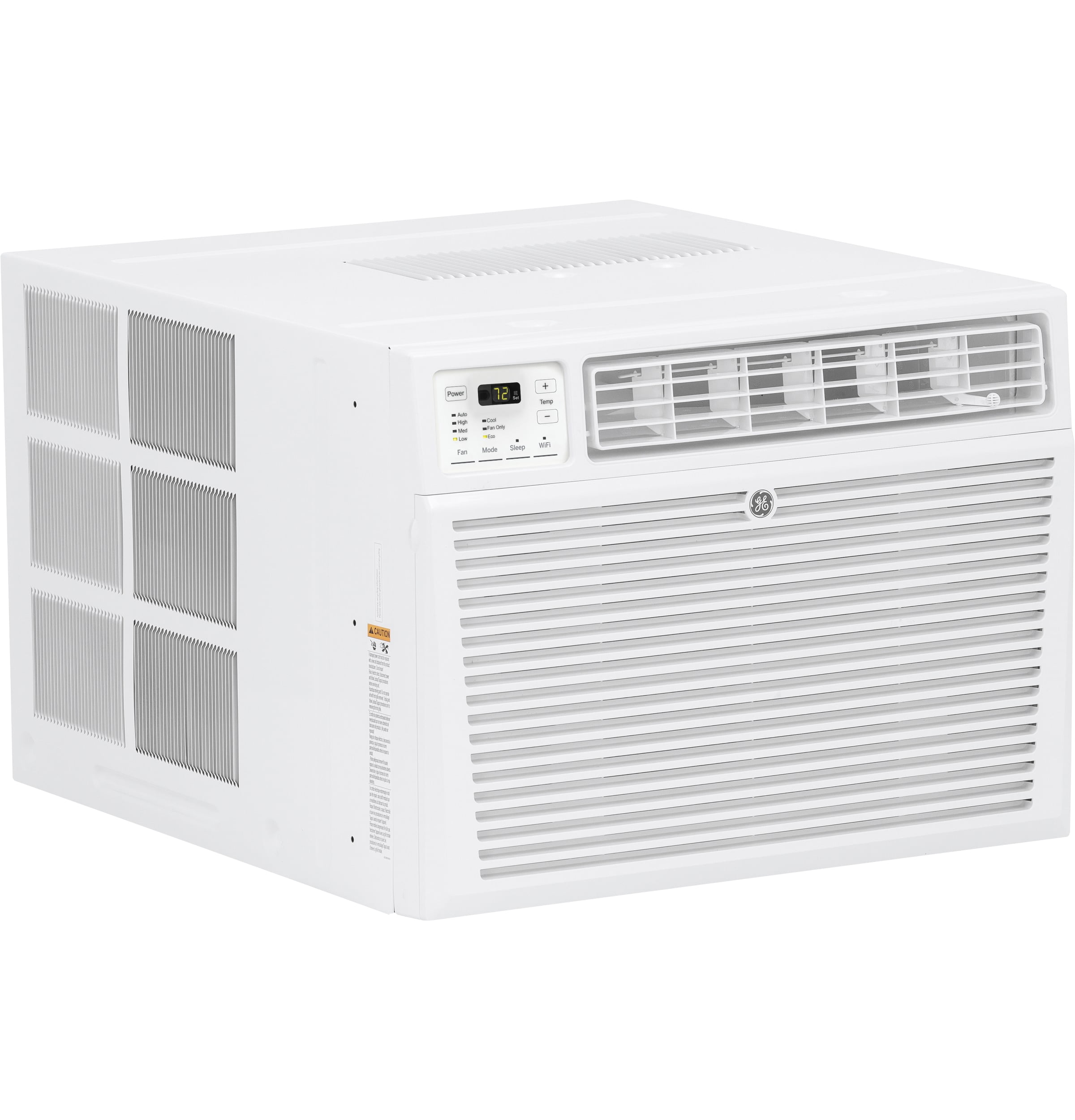 GE Appliances 8,000 BTU 115-Volt Smart Window Air Conditioner with Remote, AEN08LZ, Black