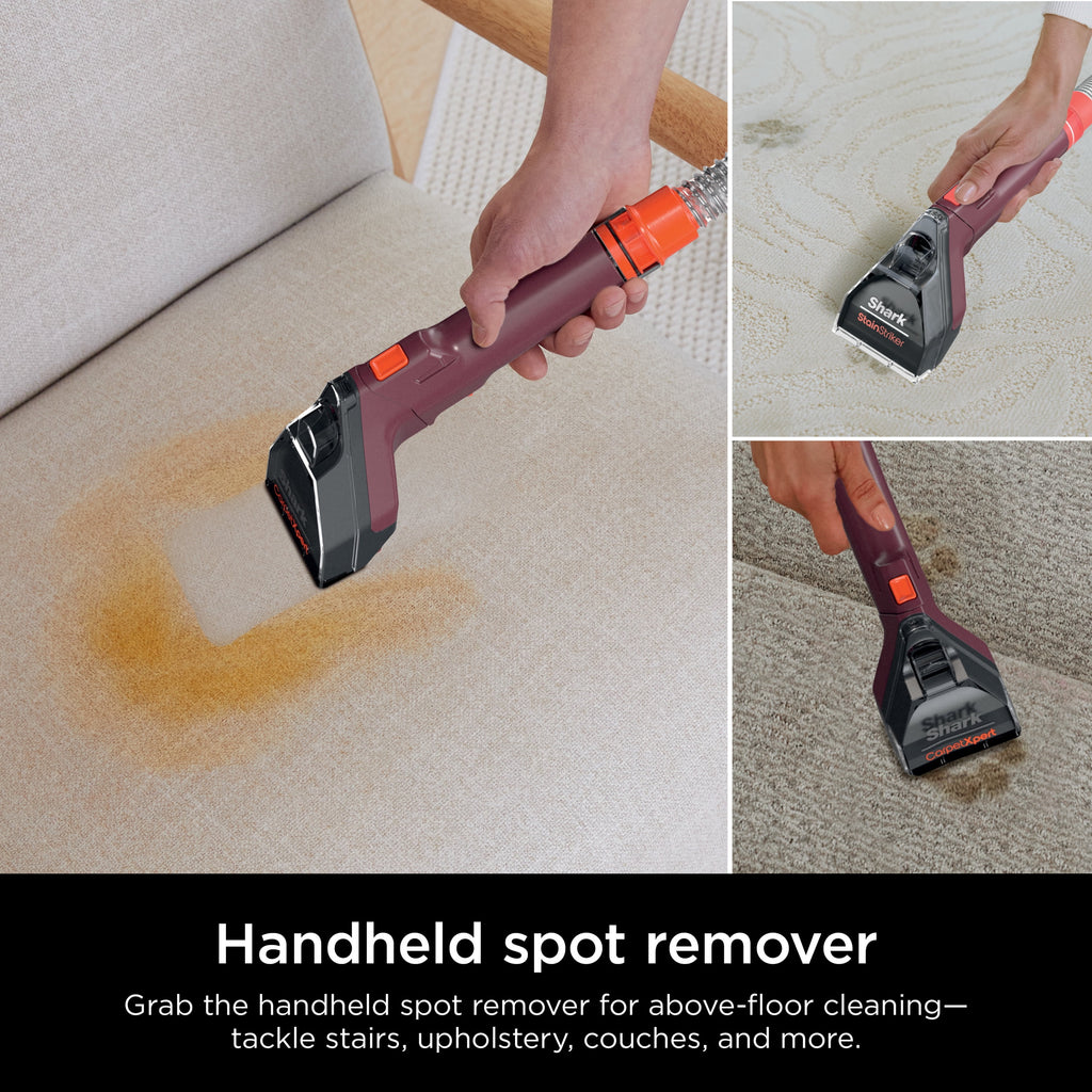 Shark CarpetXpert Upright Carpet & Upholstery Cleaner, Built-In Spot & Stain Eliminator, Carpet Shampooer, EX150, Magenta