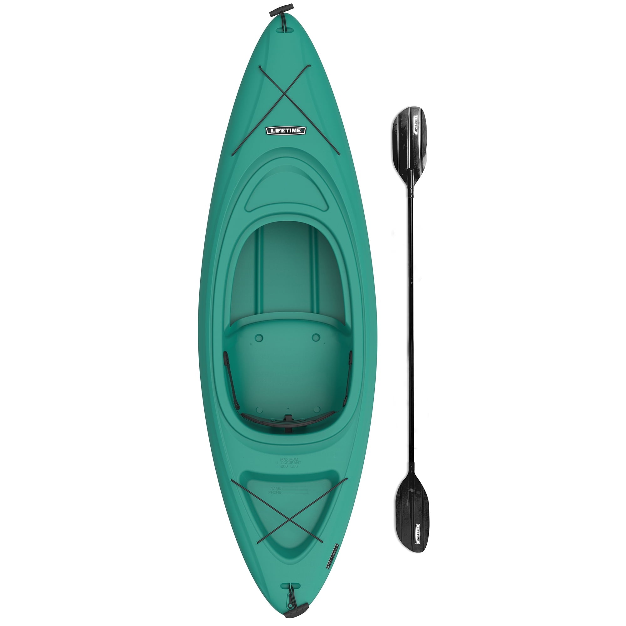 Lifetime Pacer 8 ft Sit-In Kayak (Paddle Included), Orange