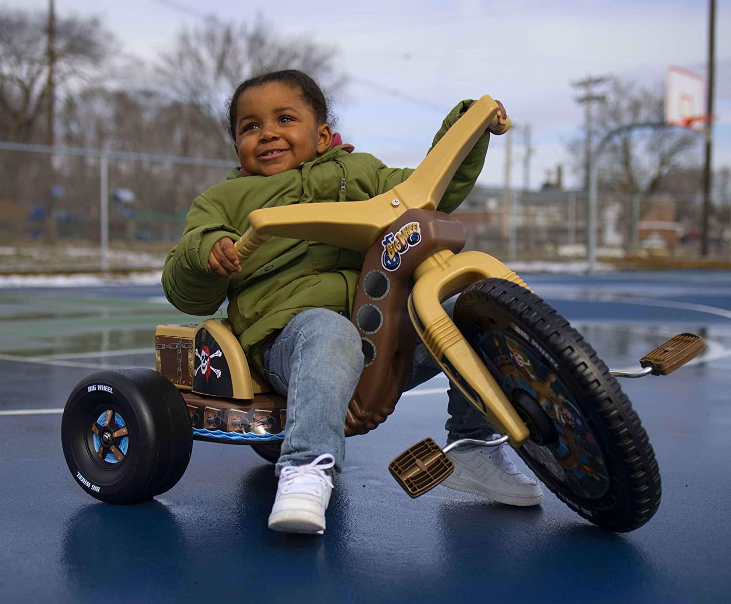 The Original Big Wheel 16 Inch Toddler Tricycle Big Wheel for Kids 3-8 Boys Girls Trike - Rally Racer Edition
