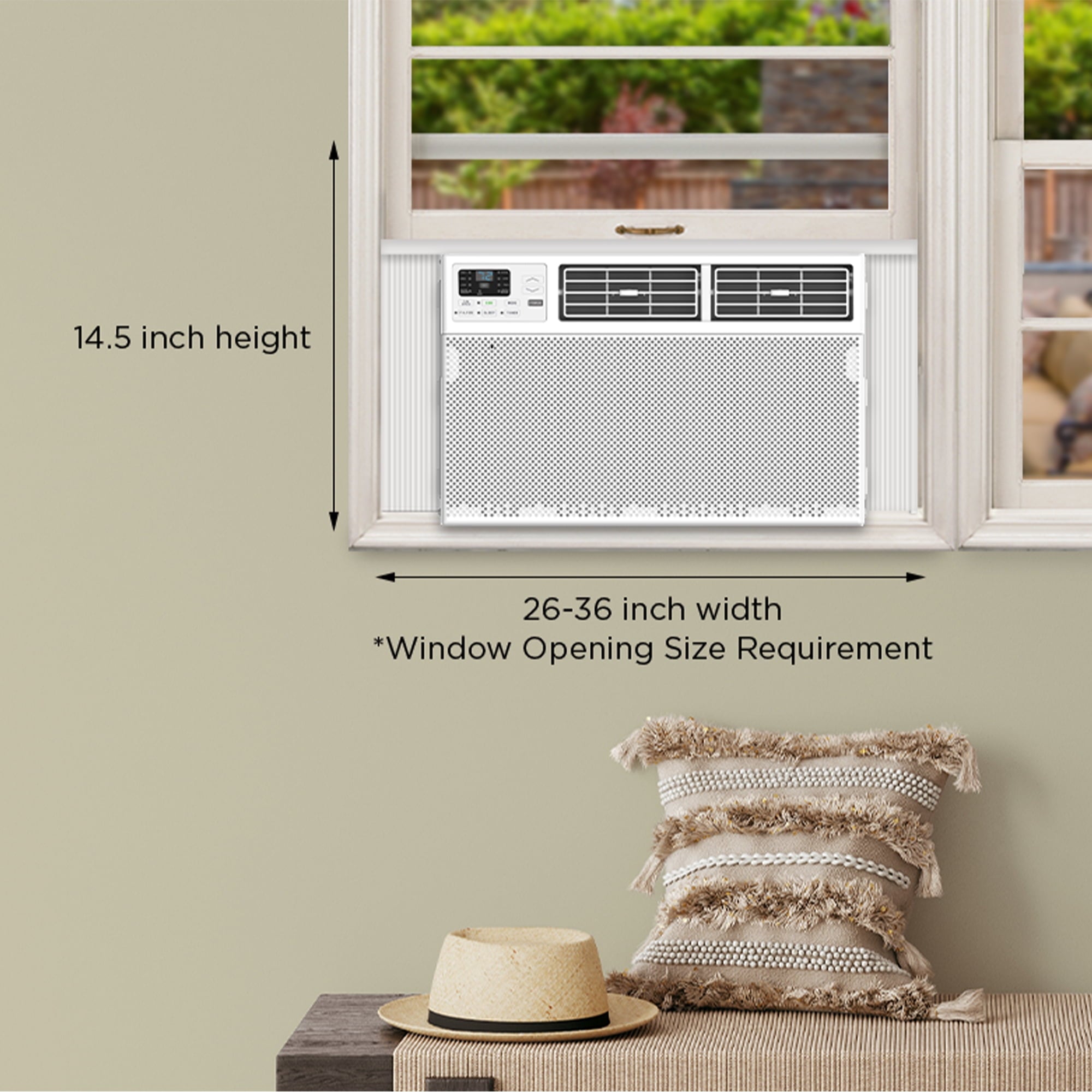 TCL 10,000 BTU Smart Window Air Conditioner, White, W10W9E2-3