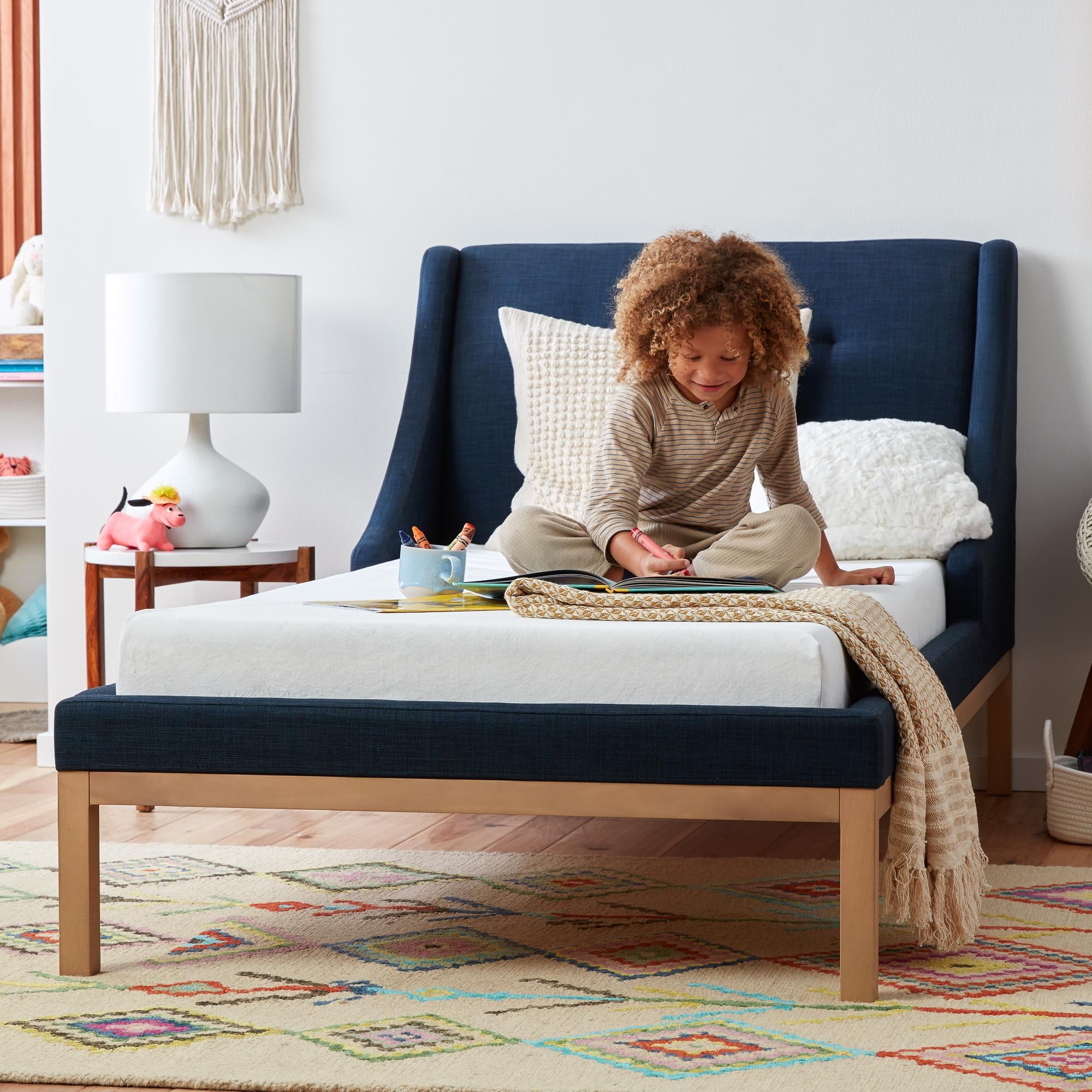 Rest Haven 6" Waterproof Gel Memory Foam Kids Mattress, Twin, Blue