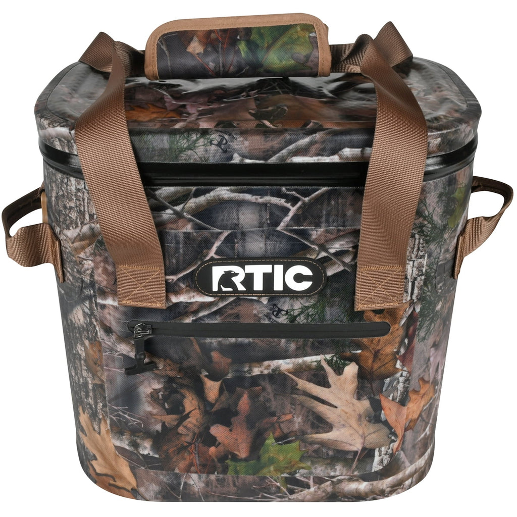 RTIC 20 Can Soft Pack Cooler, Leakproof Ice Chest Cooler with Waterproof Zipper, Blue/Grey