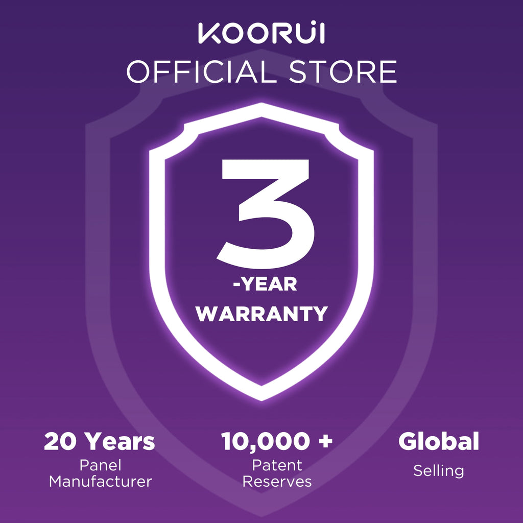 KOORUI 27 inch Computer Monitor,IPS FHD (1920 x 1080) 75Hz 99% sRGB PC Desktop Gaming Monitors for Computer ,HDMI/VGA Port, Visioncare