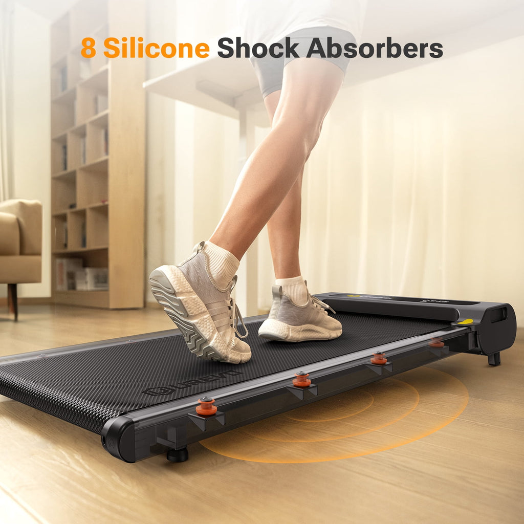 Walking Pad 2 in 1 Under Desk Treadmill with Remote Control Mini Portable Treadmill for Home Office