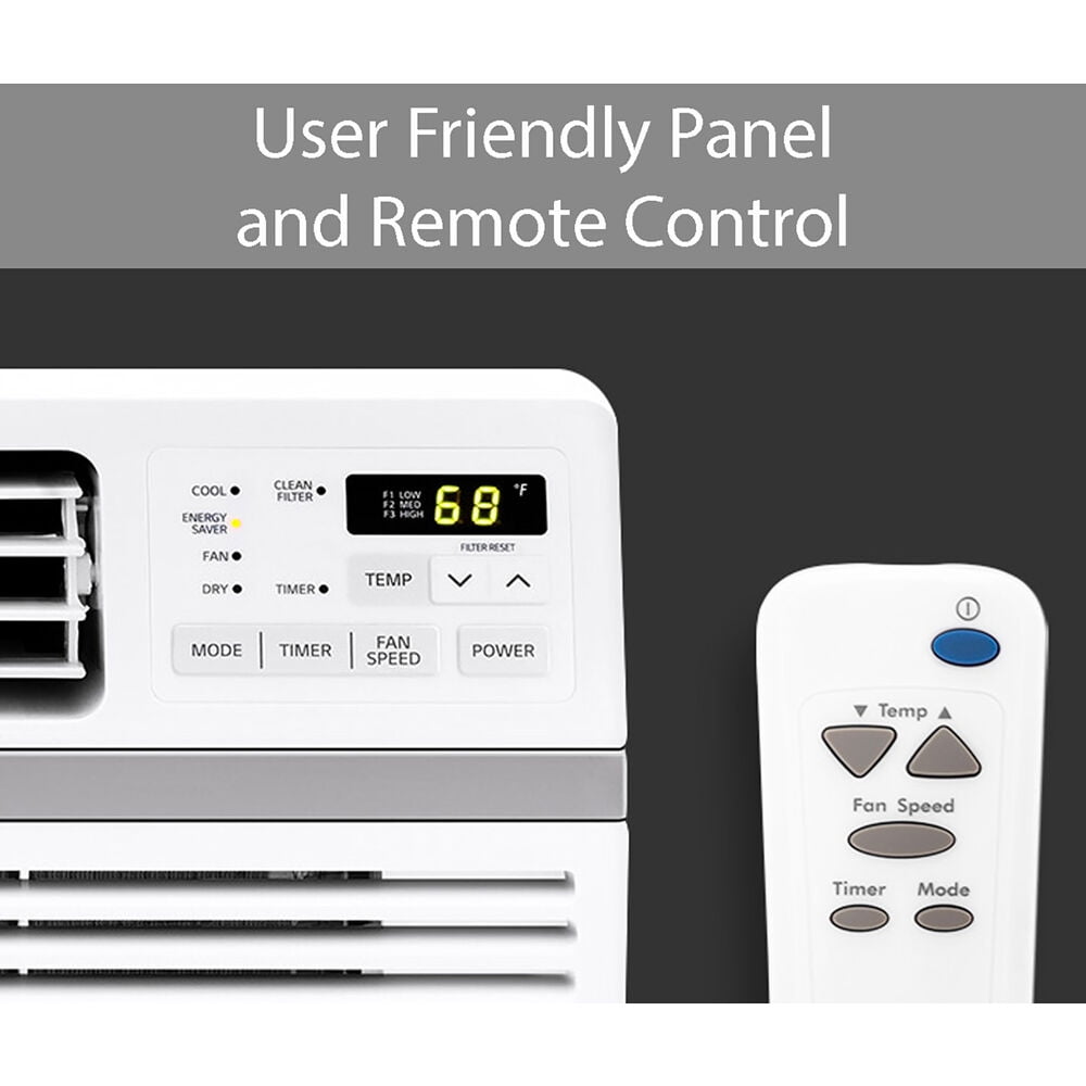 LG 6,000 BTU 115 V High Efficiency Window AC, Cools 250 Sq.ft.