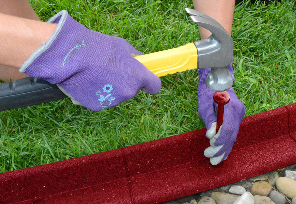Eco Border 3" x 48" Black Rubber No Dig Landscape Garden Border Edging (Pack 6)