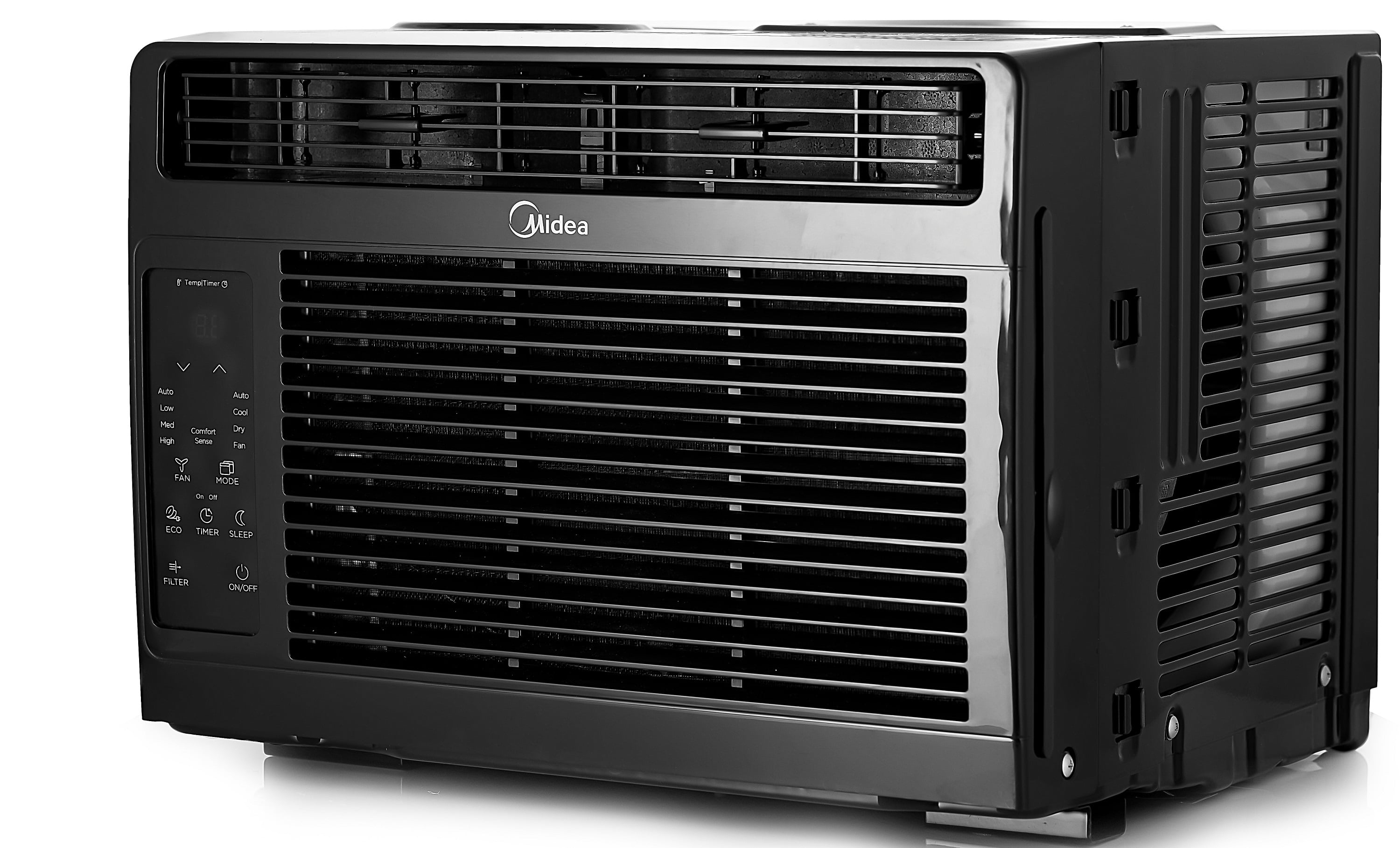 Midea 6,000 BTU 115V Window Air Conditioner with Comfort Sense Remote, White, MAW06R1WWT
