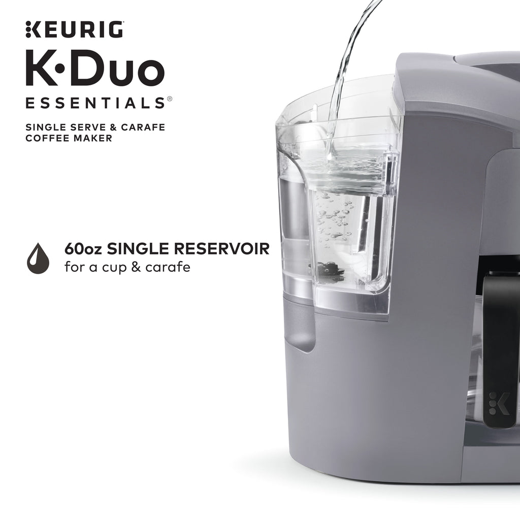 Keurig K-Duo Essentials Black Single-Serve K-Cup Pod Coffee Maker, Black