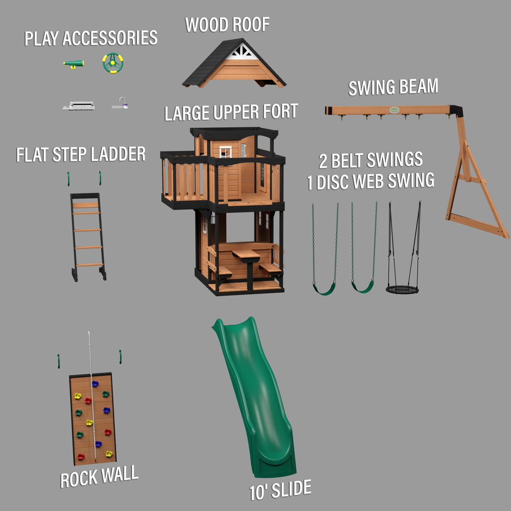 Backyard Discovery Canyon Creek Swing Set