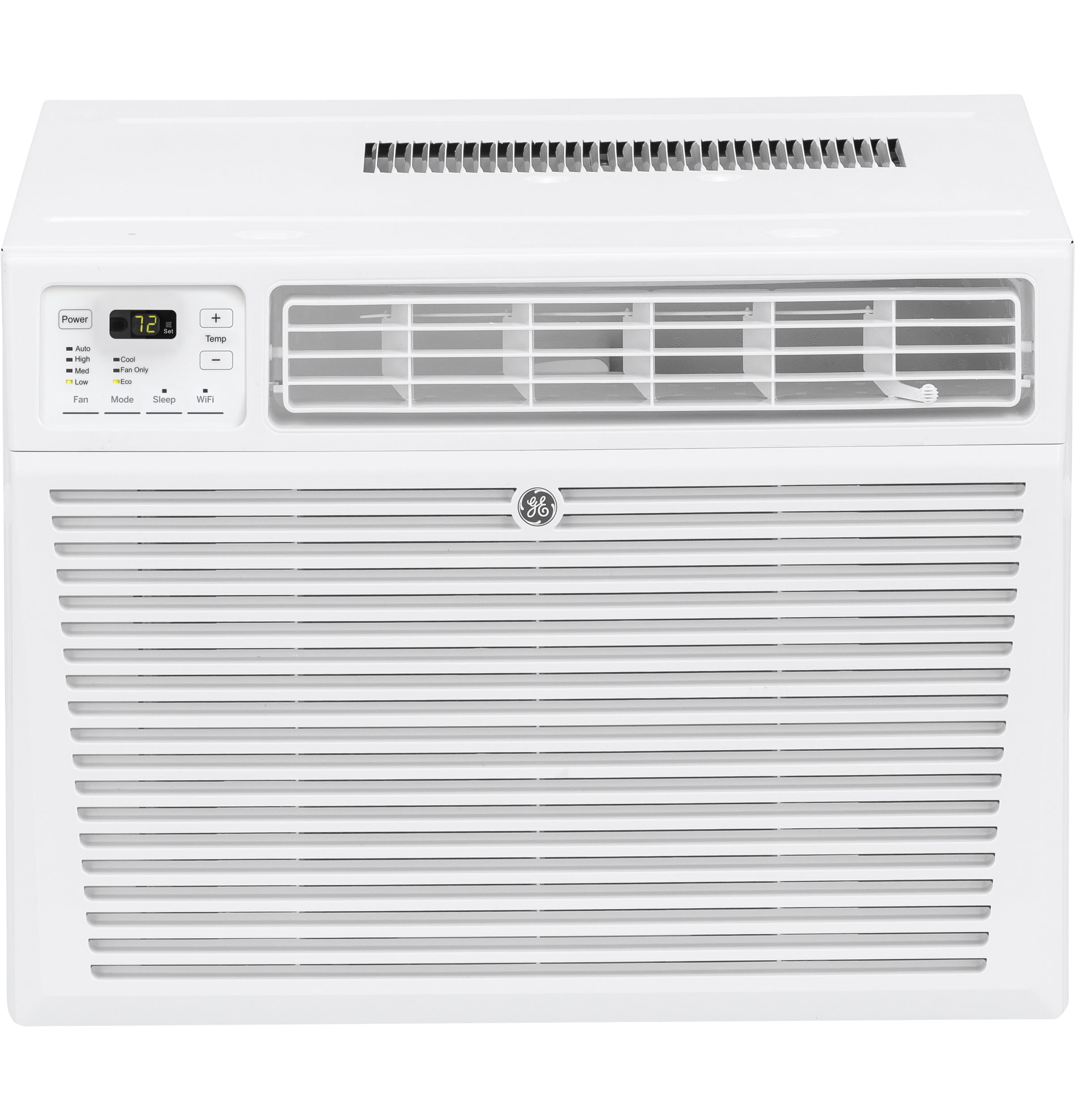 GE Appliances 8,000 BTU 115-Volt Smart Window Air Conditioner with Remote, AEN08LZ, Black