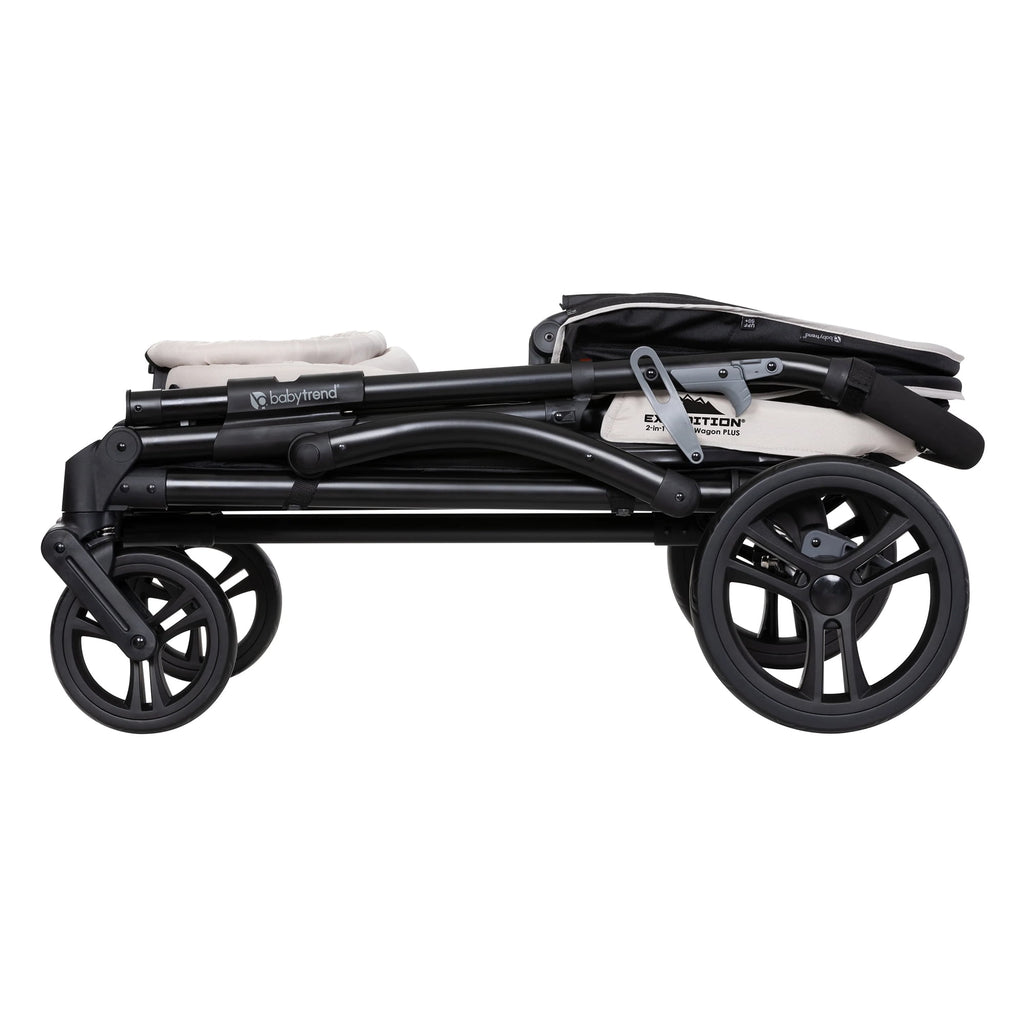 Baby Trend Expedition 2-in-1 Stroller Wagon PLUS with Canopy, Modern Khaki