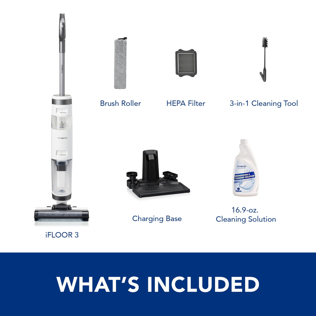 Tineco iFLOOR 3 Cordless Wet/Dry Vacuum Cleaner and Hard Floor Washer - White/Grey