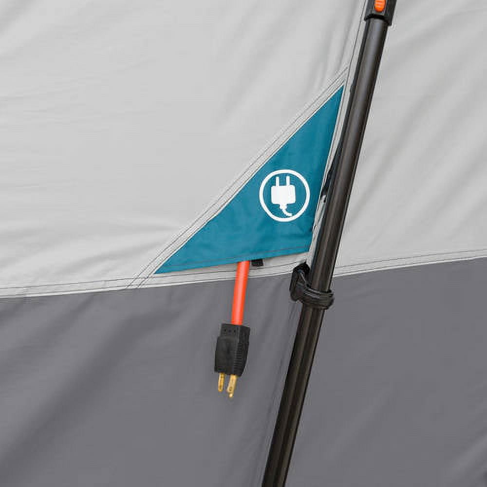 Ozark Trail 20' x 10' Instant Cabin Tent in Gray and Teal, Sleeps 12