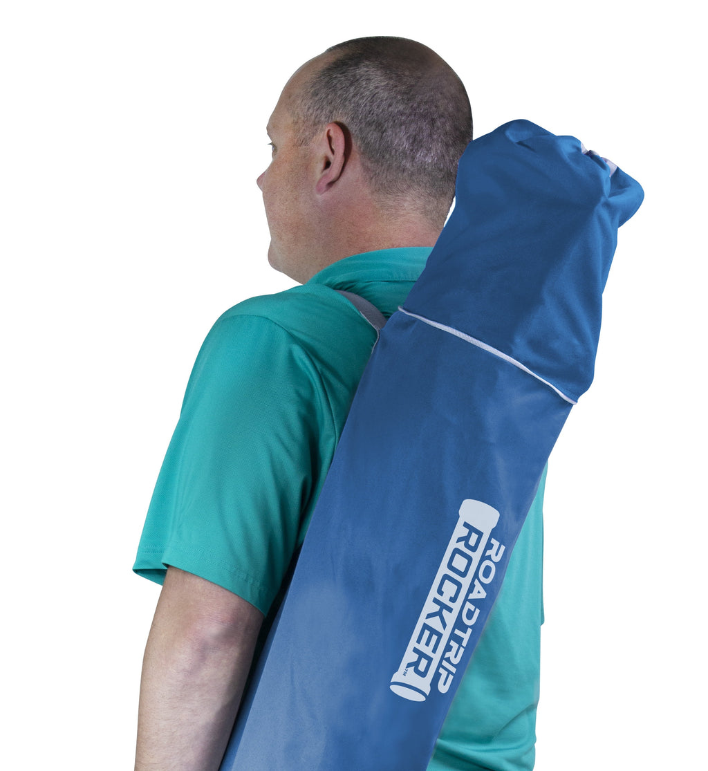 GCI Outdoor RoadTrip Rocker Portable Folding Camping Chair, Blue