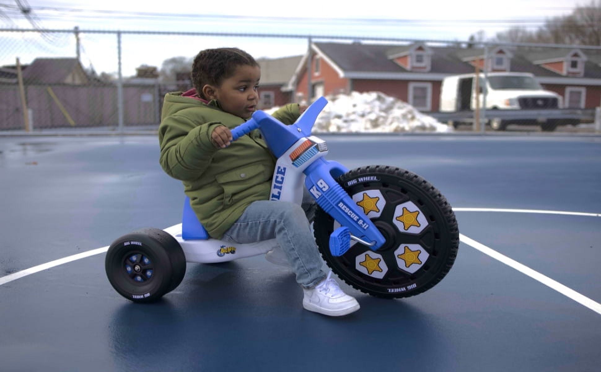 The Original Big Wheel 16 Inch Toddler Tricycle Big Wheel for Kids 3-8 Boys Girls Trike - Rally Racer Edition