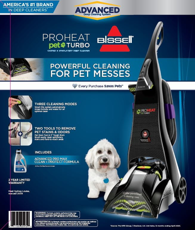 Bissell Proheat Pet Turbo Carpet Cleaner - 1799V
