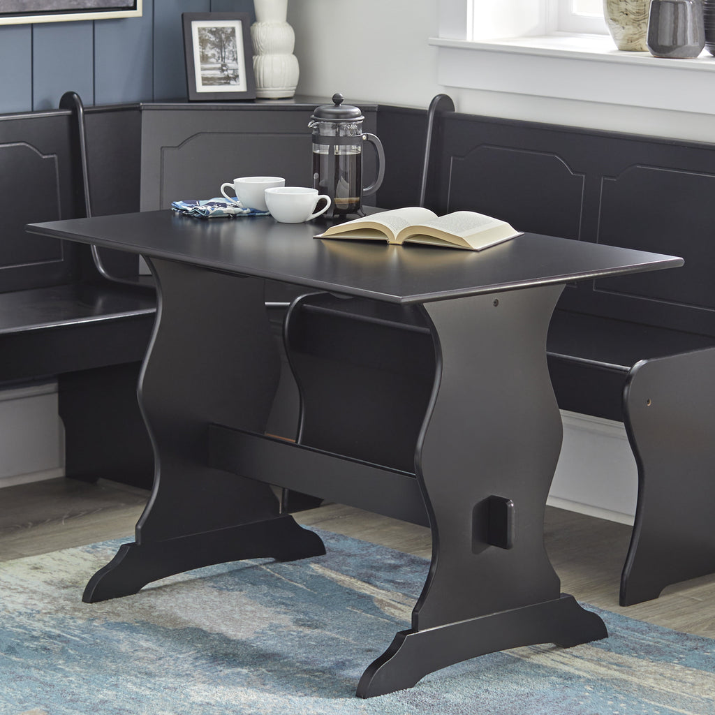 TMS Corner Reversible Dining Breakfast Nook with Storage, Espresso