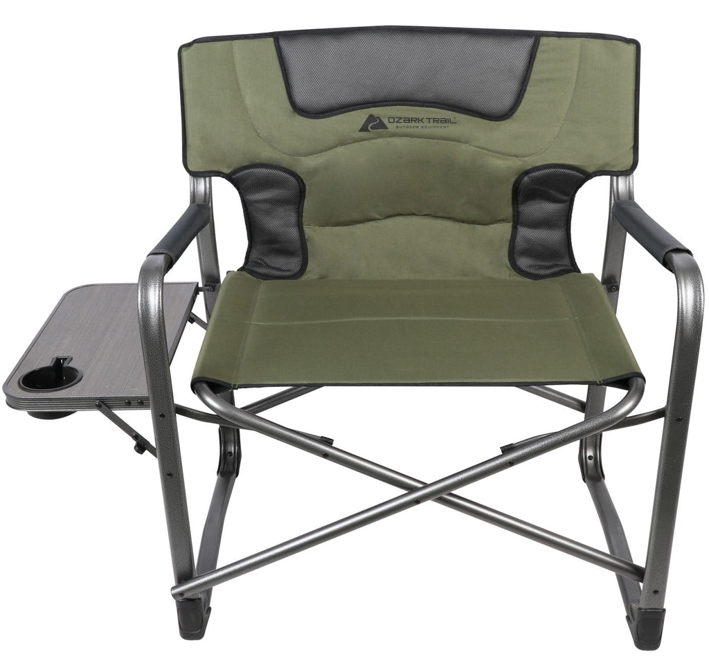 Ozark Trail Camping Director Chair XXL, Red, Adult, 10lbs