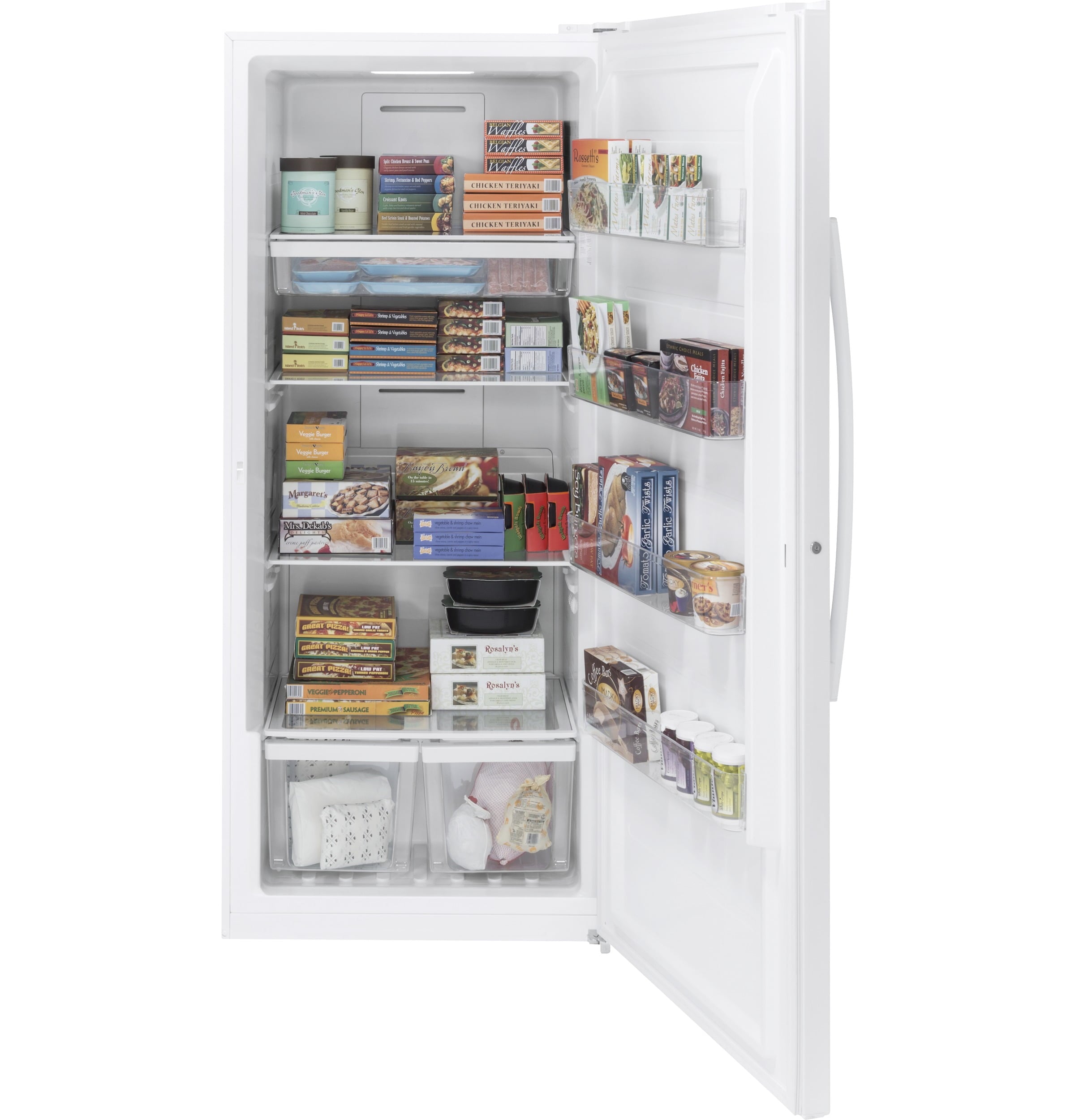 GE 33" Upright Freezer White - FUF21DLRWW