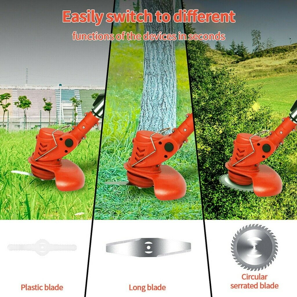 2Z Electric Cordless String Grass Trimmer ,12V 450w Weed Eater Lawn Mower for Garden Yard Lawn Trimming/Pruning,1 Charger