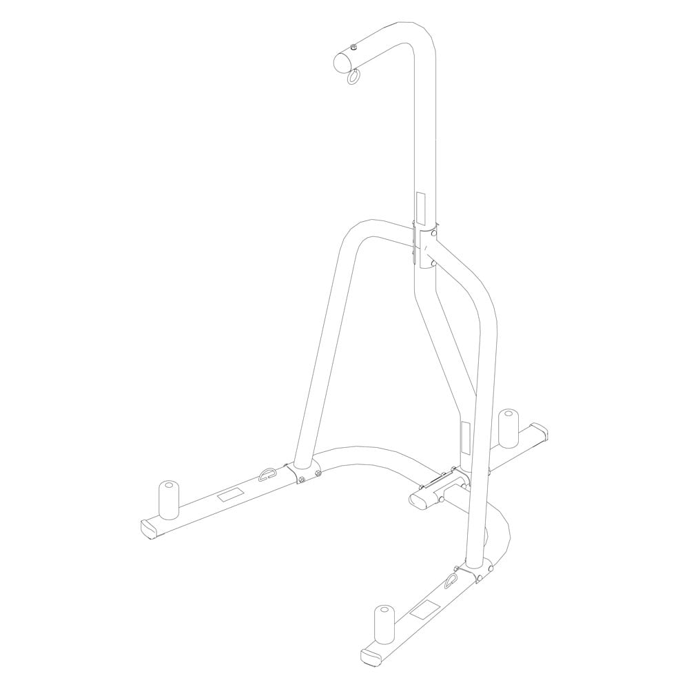 Everlast Single-Station Heavy Bag Stand, White