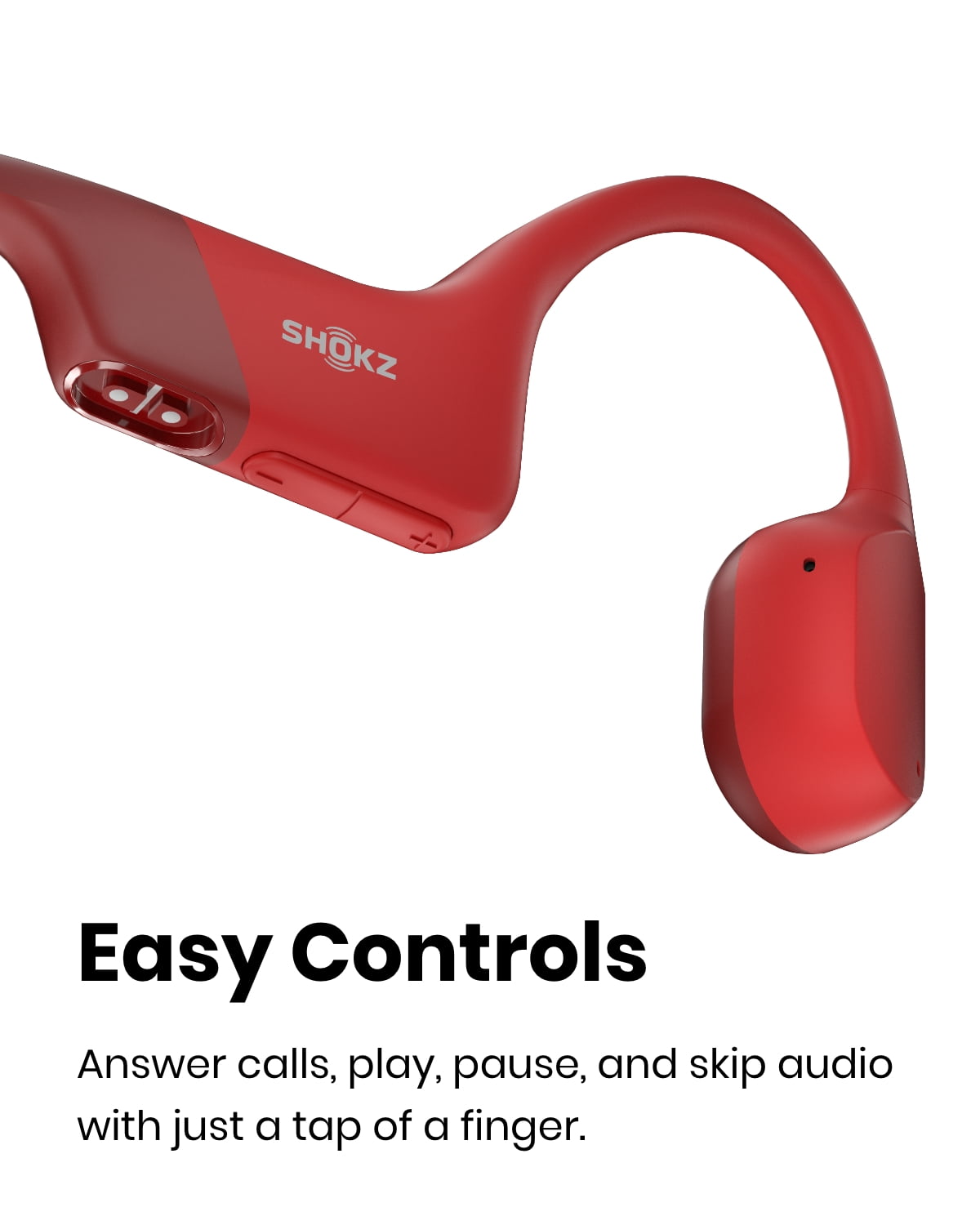 Shokz OpenRun Bone Conduction Waterproof Bluetooth Headphones for Sports with Cooling Wristband (Formerly Aeropex), Blue
