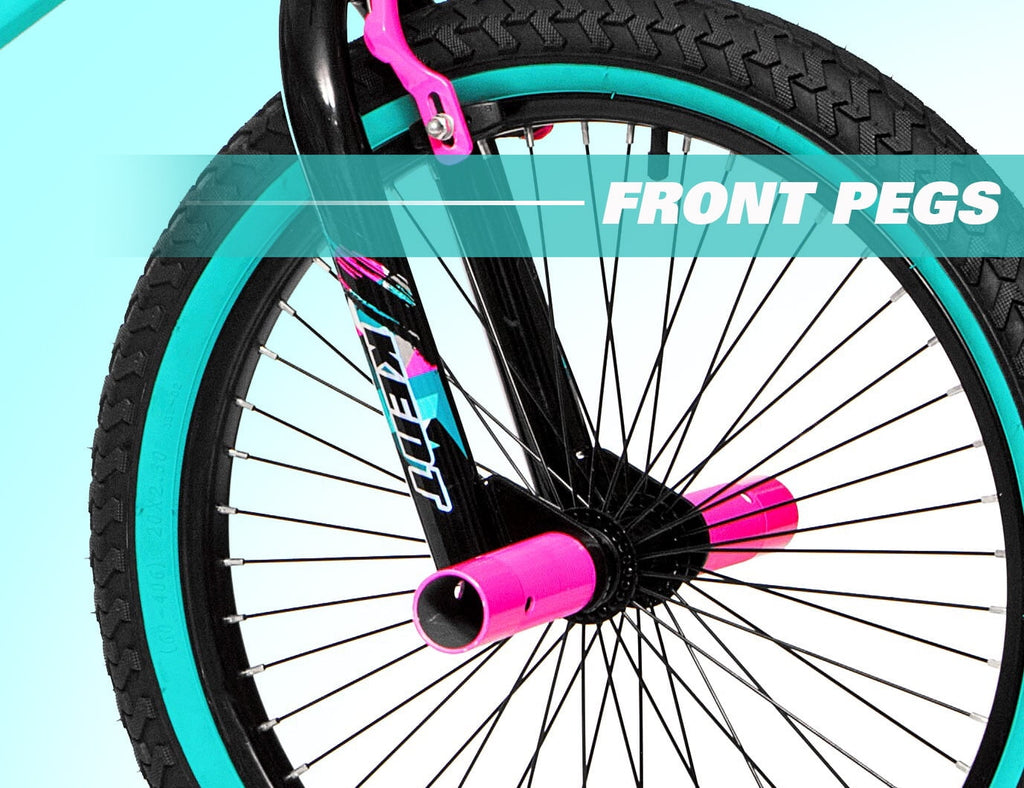 Kent Bicycles 20" Girl's Tempest Child Bicycles, Black/Aqua