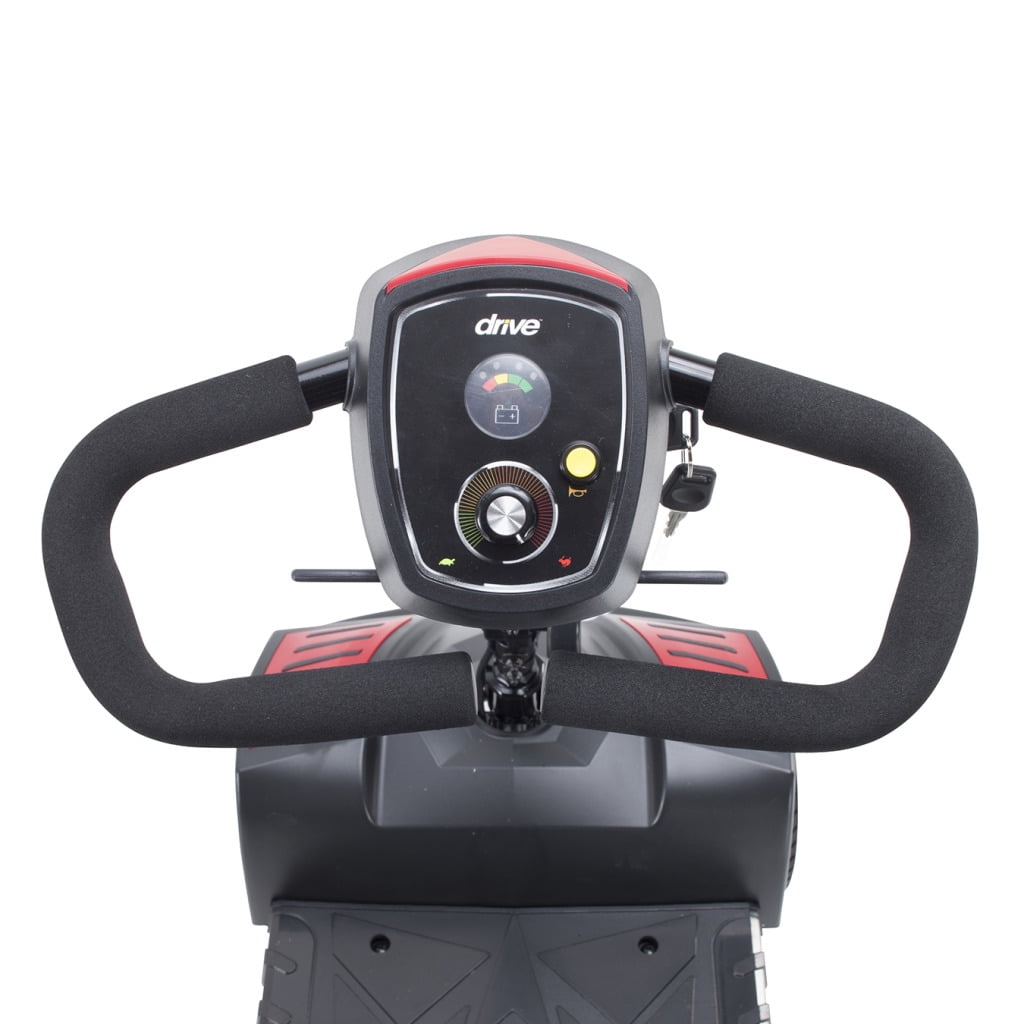 Drive Medical Scout Compact Travel Power Scooter, 4 Wheel, Extended Battery